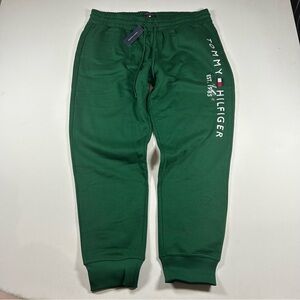 Tommy Hilfiger Athletics Sweatpants Track Green NWT Mens XL MSRP $80 Deadstock